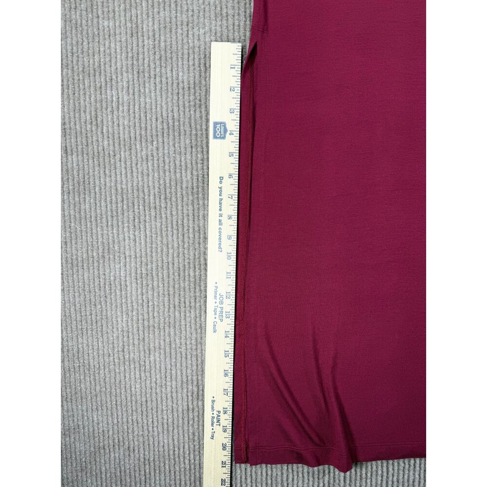 Elisabetta Rogiani Couture Slit Skirt M Burgundy NWT - Picture 8 of 8